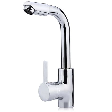 Fashionable Household Handle 360 Degree Swivel One Hole Single Handle Wash Basin Faucet Kitchen ...