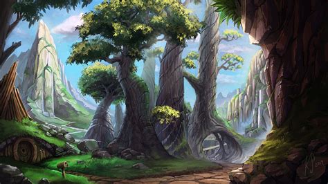 Wonder land by Bezduch on deviantART | Landscape drawings, Digital ...