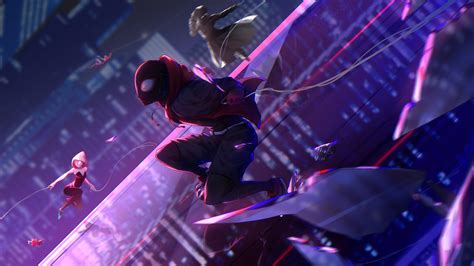 Miles Morales Spiderman Into The Spider Verse Wallpaper 640x929 ...