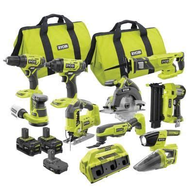 RYOBI Title: ONE+ 18V Cordless 11-Piece Combo Kit with (3) Batteries ...