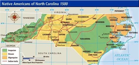 Indians in North Carolina | Map North Carolina Native American Tribes ...