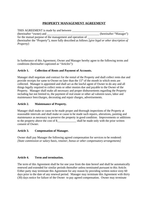 Property Manager Agreement Connecticut Form - Fill Out and Sign Printable PDF Template ...