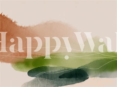 Watercolor Landscape Abstract Wallpaper | Happywall