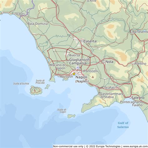 Map of Napoli (Naples), Italy | Global 1000 Atlas