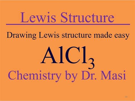 Lewis Dot Structure For Alcl3