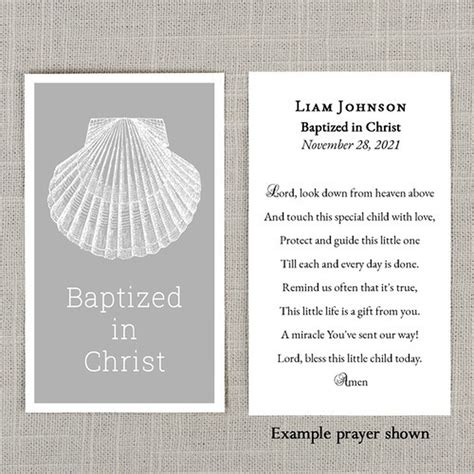 Personalized Prayer Cards