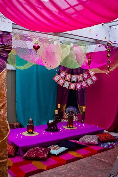 Bollywood Birthday Party Ideas | Photo 1 of 52 | Bollywood theme party, Moroccan party ...