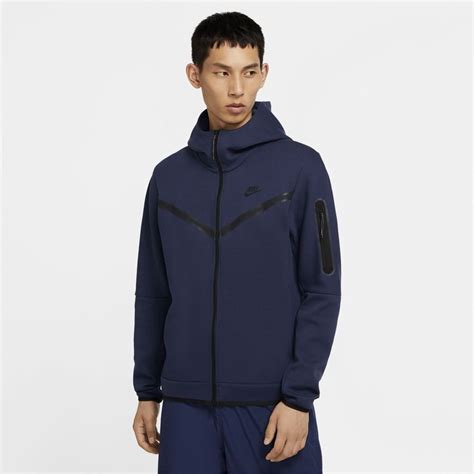 Nike Hættetrøje NSW Tech Fleece - Navy/Sort fra Nike