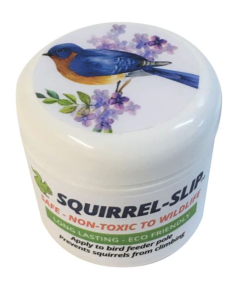 Squirrel-Slip Stop Squirrels Climbing Bird Feeder Pole, Natural ...