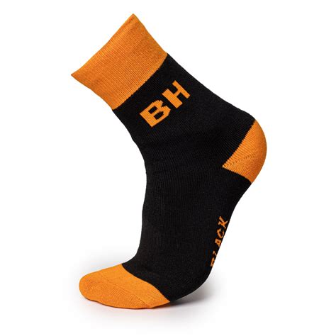 Mens Heavy Duty Work Socks | Arch Support | Reinforced Toe Heel Cotton – Black Hammer