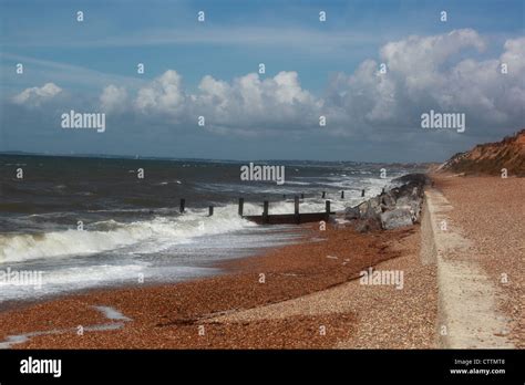 beach at Milford on Sea Stock Photo - Alamy