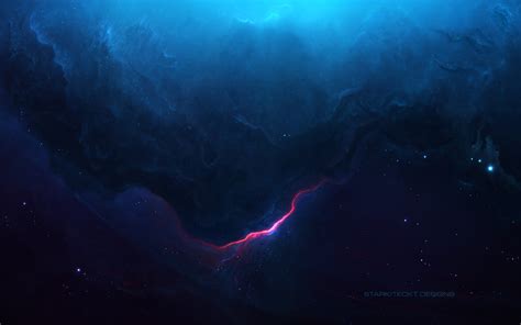 Blue Nebula Scenery, HD Artist, 4k Wallpapers, Images, Backgrounds, Photos and Pictures