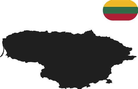 map and flag of Lithuania 11175259 Vector Art at Vecteezy