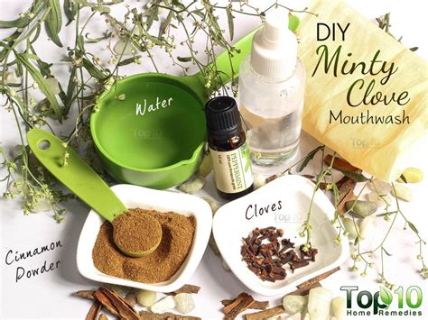 DIY Minty Clove Mouthwash | Top 10 Home Remedies