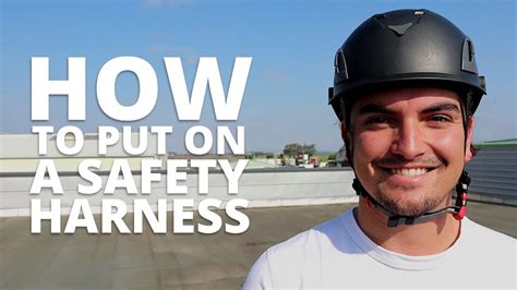 How to put on a Safety Harness - Fall protection - Working at height - YouTube
