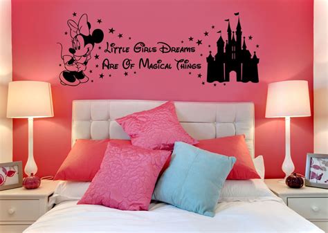Buy Disney Minnie Mouse Magical Things Castle Children's Vinyl Wall Art Sticker Decal Mural ...