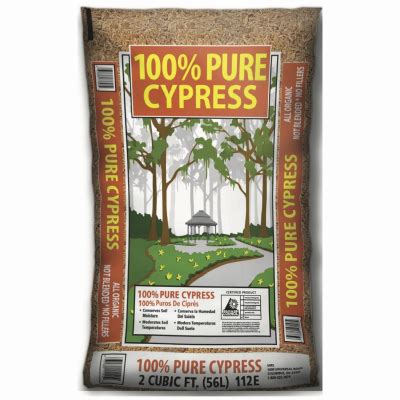 Ohio Mulch - 2 CUFT Golden Trophy Premium Cypress Mulch Bag #TV568105