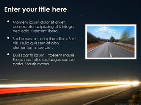 Road trip PowerPoint template - FREE!