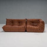 Togo Brown Leather Sofa by Michel Ducaroy for Ligne Roset, Set of 2 – REHAUS