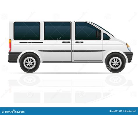 Van Para El Transporte De Personas Vector El Ejemplo Ilustración del ...