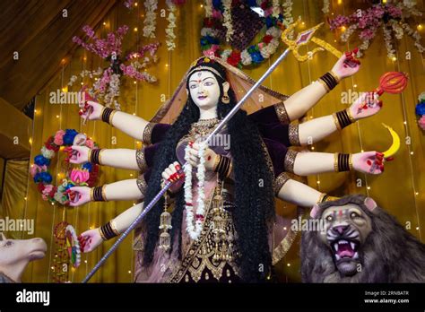 Goddess durga in navratri festival Stock Photo - Alamy