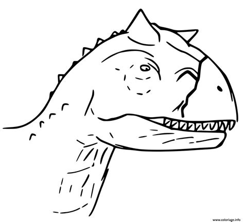 Coloriage jurassic world la colo du cretace toro carnotaurus ...