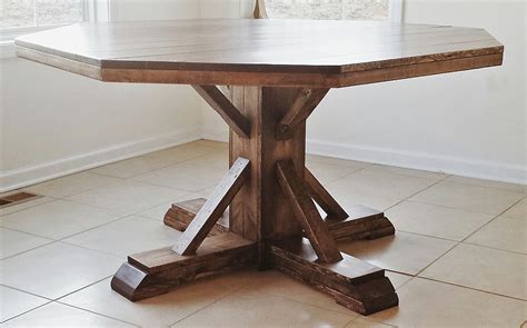 Benchmark Pedestal Base Octagon Table | Ana White