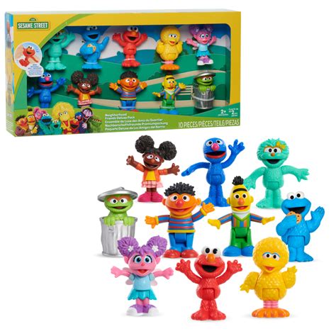 Sesame Street Neighborhood Friends Deluxe Pack - Just Play | Toys for Kids of All Ages