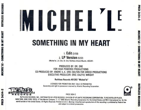 Michel'le – Something In My Heart | Releases | Discogs