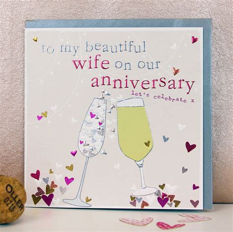 husband/wife anniversary card by molly mae | notonthehighstreet.com