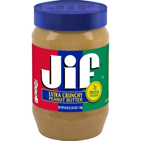 Jif Extra Crunchy Peanut Butter, 40-Ounce Jar - Walmart.com