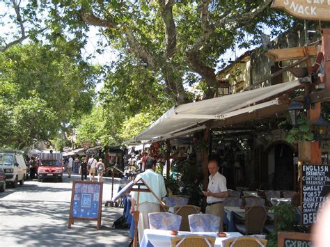 Outdoor restaurant -- Rhodes, Greece 2008 | Taken within the… | Flickr