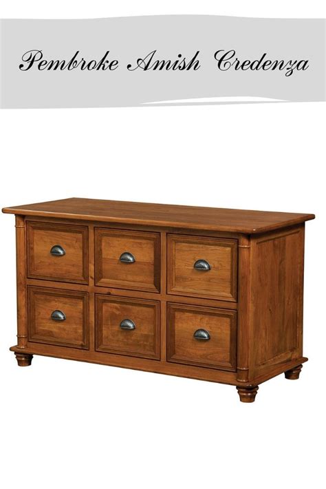 Pembroke Amish Credenza | Office furniture diy, Wooden office furniture ...