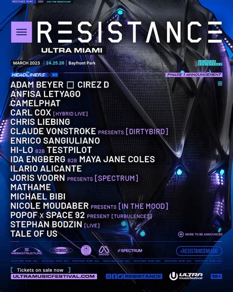 Ultra Music Festival unveils RESISTANCE Phase 1 lineup featuring house and techno heavyweight ...