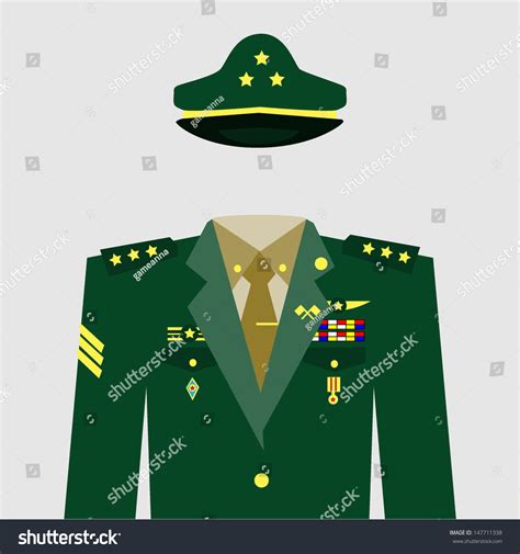 Military Uniform Stock Vector (Royalty Free) 147711338 | Shutterstock