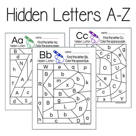 Hidden letters – Artofit