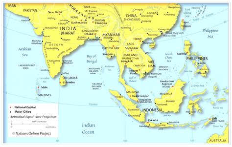 5 Free Printable Southeast Asia Map Labeled With Countries PDF Download ...