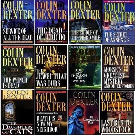 the complete series of books from colin dexter's novels