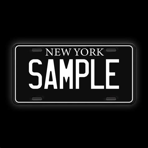 Black Custom New York License Plate – Limitless Workshop