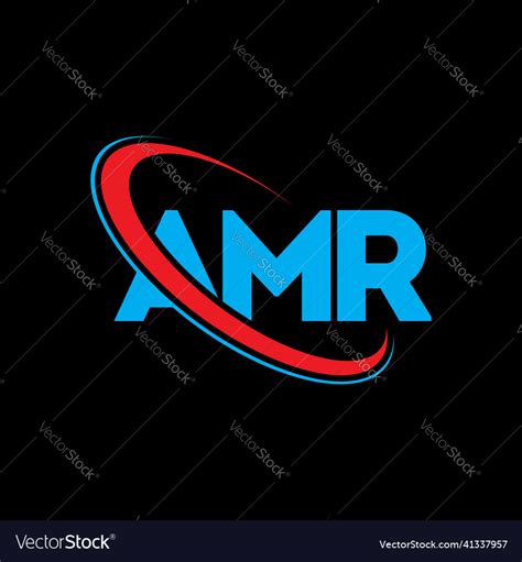 Amr logo letter letter logo design Royalty Free Vector Image