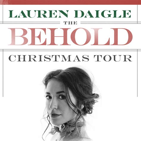 Lauren Daigle - The Behold Christmas Tour