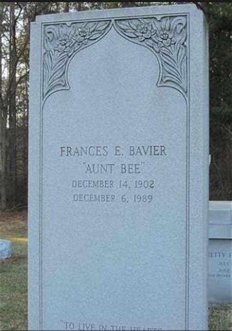 Frances Bavier, "Aunt Bea" | Grave marker, Grave headstones, Famous graves