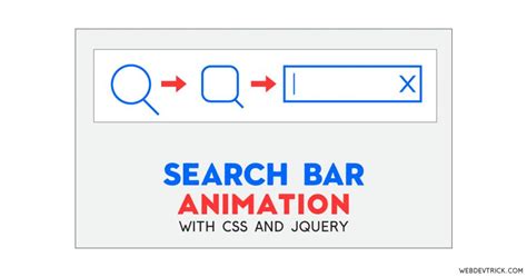 Search Bar Animation With CSS and jQuery | Expanding Bar From Icon