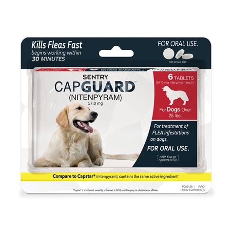 Sentry Capguard Flea Tablets for Dogs Over 25 lbs. | Petco