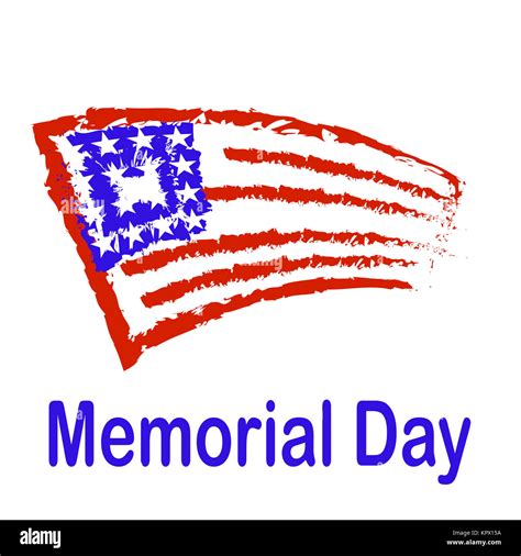 Memorial Day American Flag Background Stock Photo - Alamy