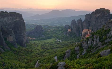 Monasteries of Meteora at sunset, Thessaly Greece | Mike Reyfman Photography | Fine Art Prints ...