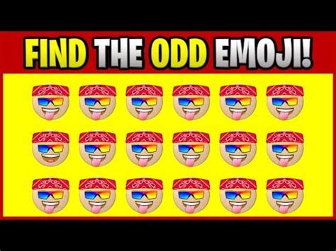 Find the odd emoji o00014 find the difference spot the difference emoji puzzles plo – Artofit