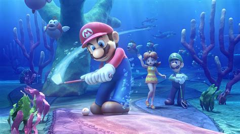 Mario Golf World Tour Nintendo Luigi, Mario, Underwater world, HD Wallpaper | Rare Gallery