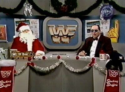 Santa Heenan and Gorilla Monsoon. Prime Time Wrestling