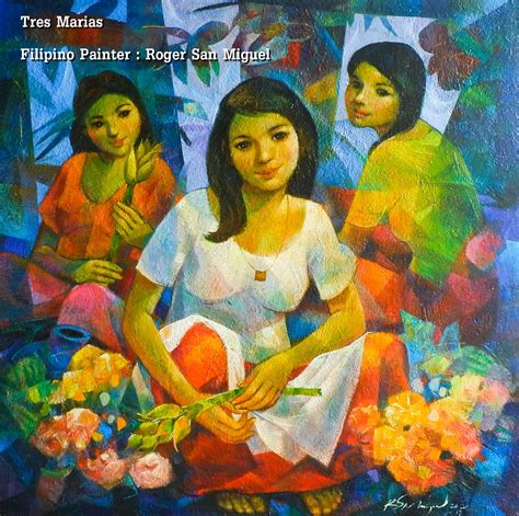 Tres Marias by Filipino painter: Roger San Miguel 2017 | Philippine art, Filipino art, Art painting